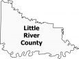 Little River County Map Arkansas