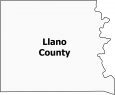 Llano County Map Texas