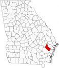 Long County Map Georgia Locator