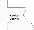 Louisa County Map Iowa