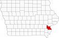 Louisa County Map Iowa Locator