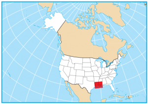 Louisiana Map Extent