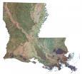 Louisiana Satellite Map