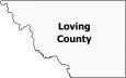 Loving County Map Texas