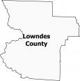 Lowndes County Map Georgia