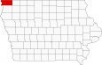 Lyon County Map Iowa Locator