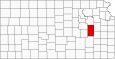 Lyon County Map Kansas Inset