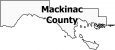 Mackinac County Map Michigan