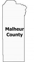 Malheur County Map Oregon