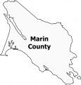 Marin County Map California