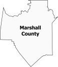 Marshall County Map Alabama