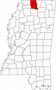 Marshall County Map Mississippi Locator