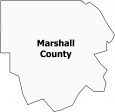 Marshall County Map Oklahoma