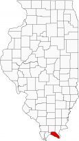 Massac County Map Illinois