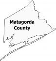 Matagorda County Map Texas