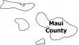 Maui County Map Hawaii