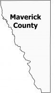 Maverick County Map Texas