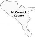 McCormick County Map South Carolina