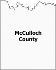 McCulloch County Map Texas