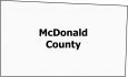 McDonald County Map Missouri
