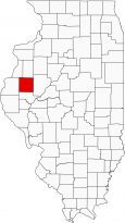 McDonough County Map Illinois