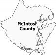 McIntosh County Map Georgia