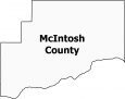McIntosh County Map Oklahoma