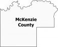 McKenzie County Map North Dakota