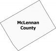 McLennan County Map Texas
