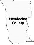 Mendocino County Map California