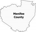 Menifee County Map Kentucky