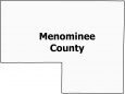 Menominee County Map Wisconsin