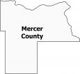 Mercer County Map North Dakota