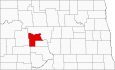 Mercer County Map North Dakota Locator