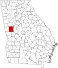 Meriwether County Map Georgia Locator