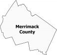 Merrimack County Map New Hampshire