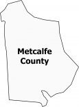 Metcalfe County Map Kentucky