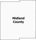 Midland County Map Michigan