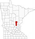 Mille Lacs County Map Minnesota Locator