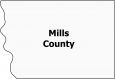 Mills County Map Iowa
