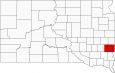 Minnehaha County Map South Dakota Locator