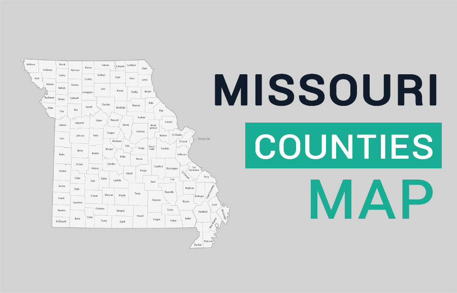 Missouri County Map and Independent City - GIS Geography