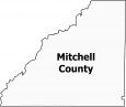 Mitchell County Map Georgia