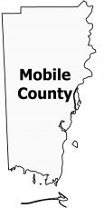 Mobile County Map Alabama