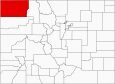 Moffat County Map Colorado Locator