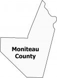 Moniteau County Map Missouri