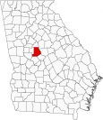 Monroe County Map Georgia Locator