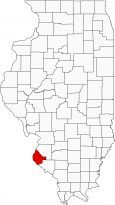 Monroe County Map Illinois