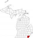 Monroe County Map Michigan Locator