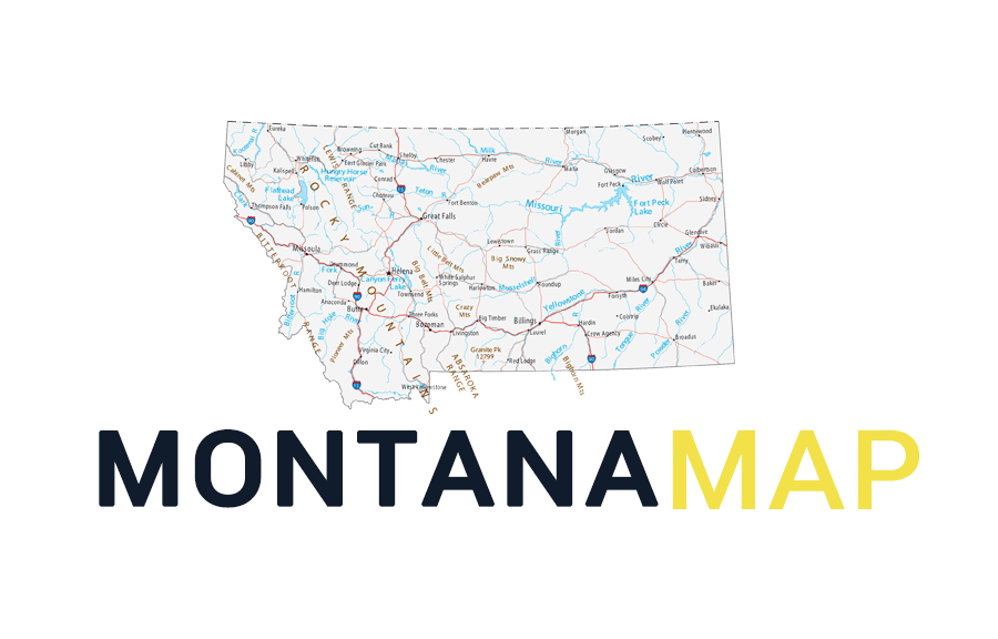 Map Of Montana Cities And Roads Gis Geography 3915